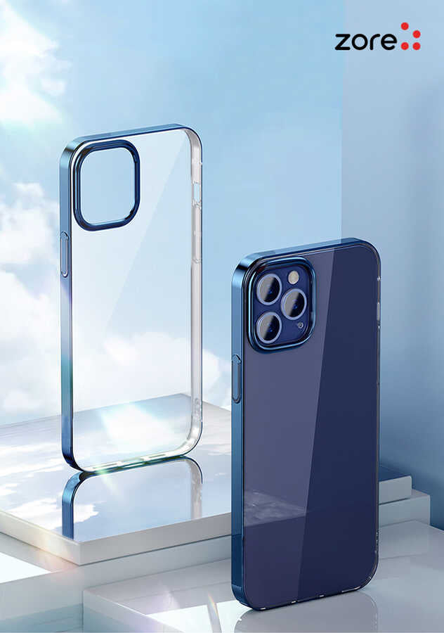 Apple iPhone 12 Pro Max Kılıf Zore Pixel Kapak Lacivert