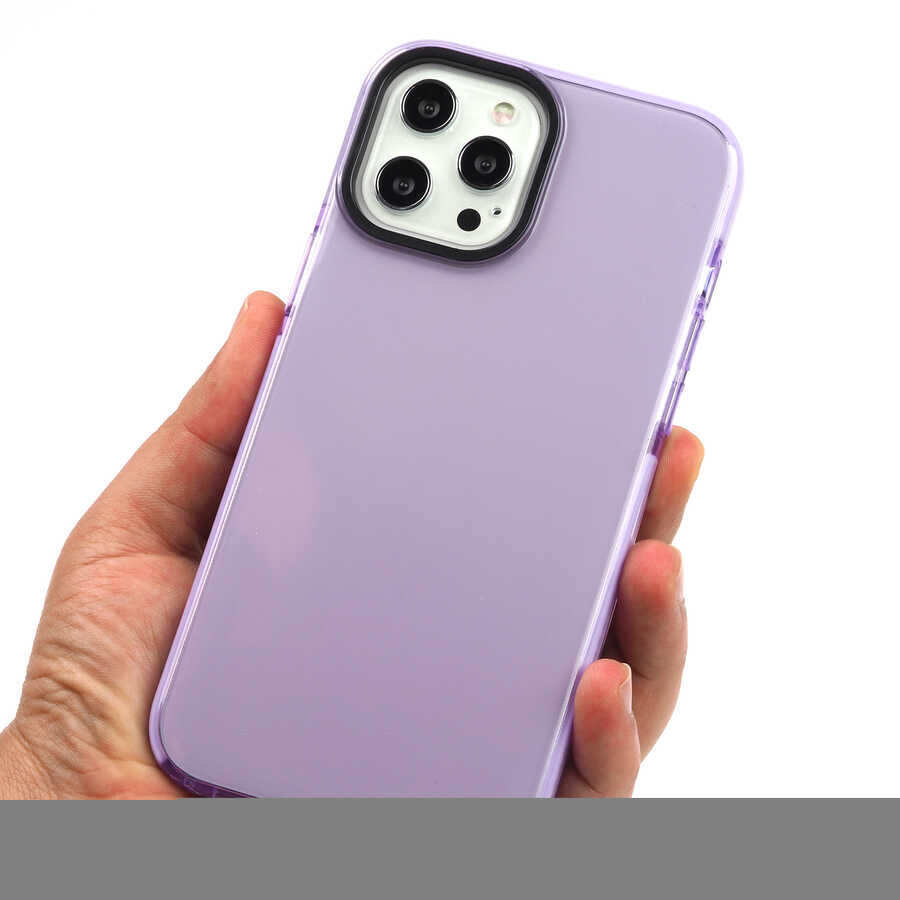 Apple iPhone 12 Pro Max Kılıf Zore Punto Kapak Turuncu
