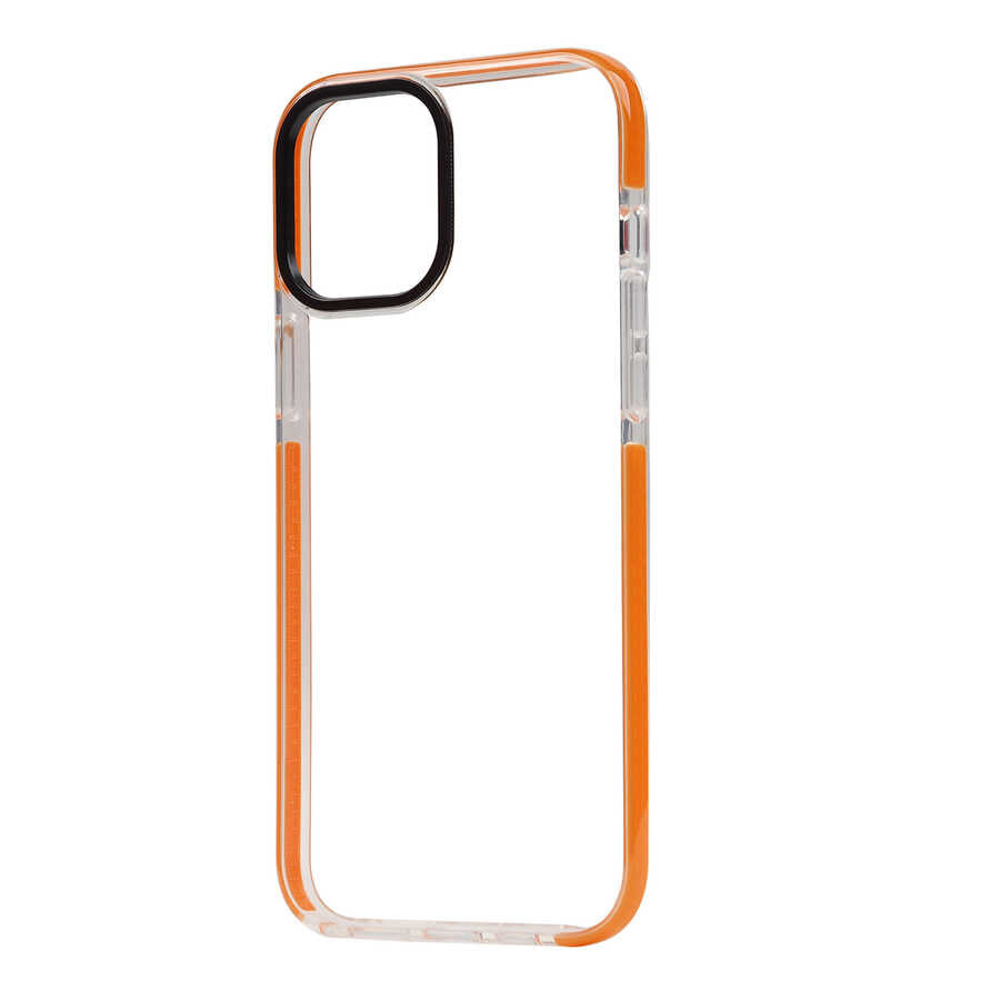 Apple iPhone 12 Pro Max Kılıf Zore Punto Kapak Turuncu