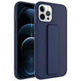 Apple iPhone 12 Pro Max Kılıf Zore Qstand Kapak Lacivert