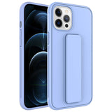Apple iPhone 12 Pro Max Kılıf Zore Qstand Kapak Lila