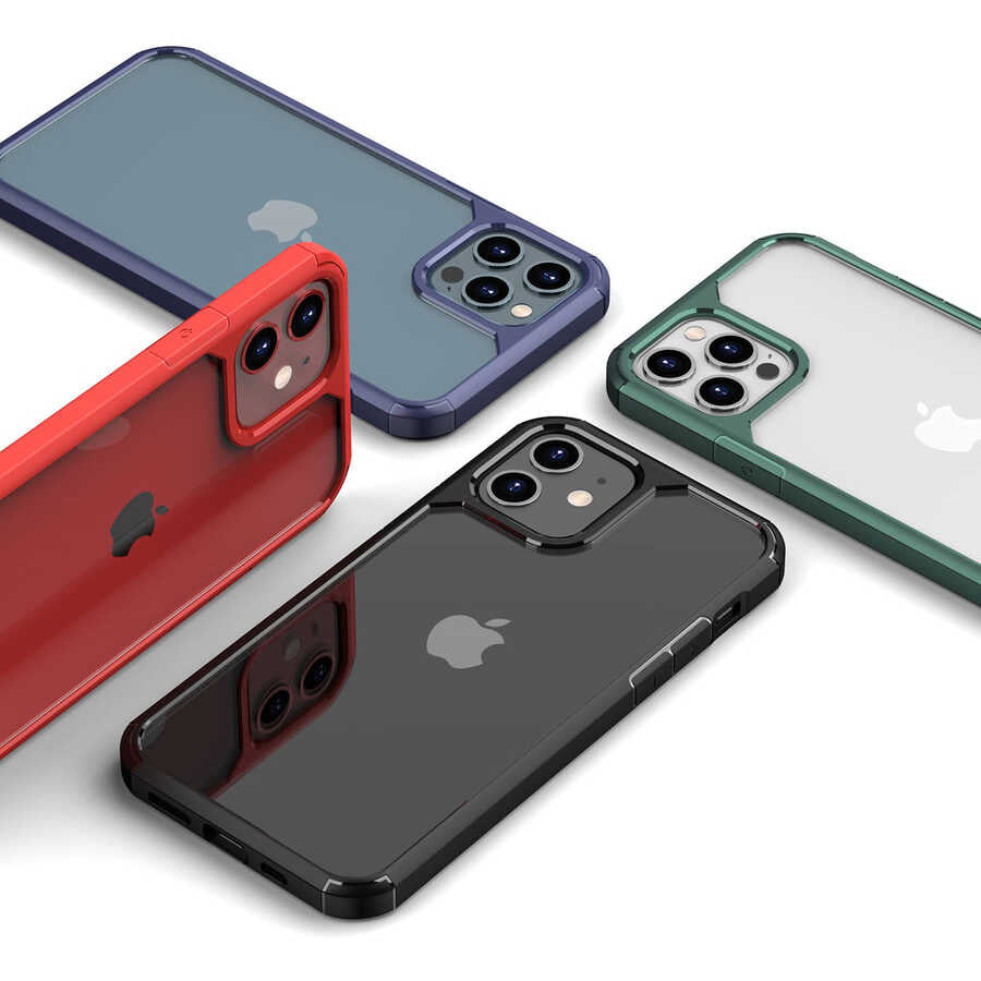 Apple iPhone 12 Pro Max Kılıf Zore Roll Kapak Mavi