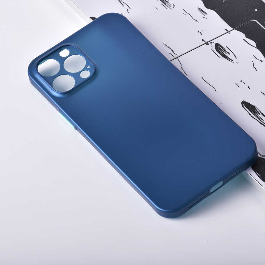Apple iPhone 12 Pro Max Kılıf Zore Slims Kapak Siyah