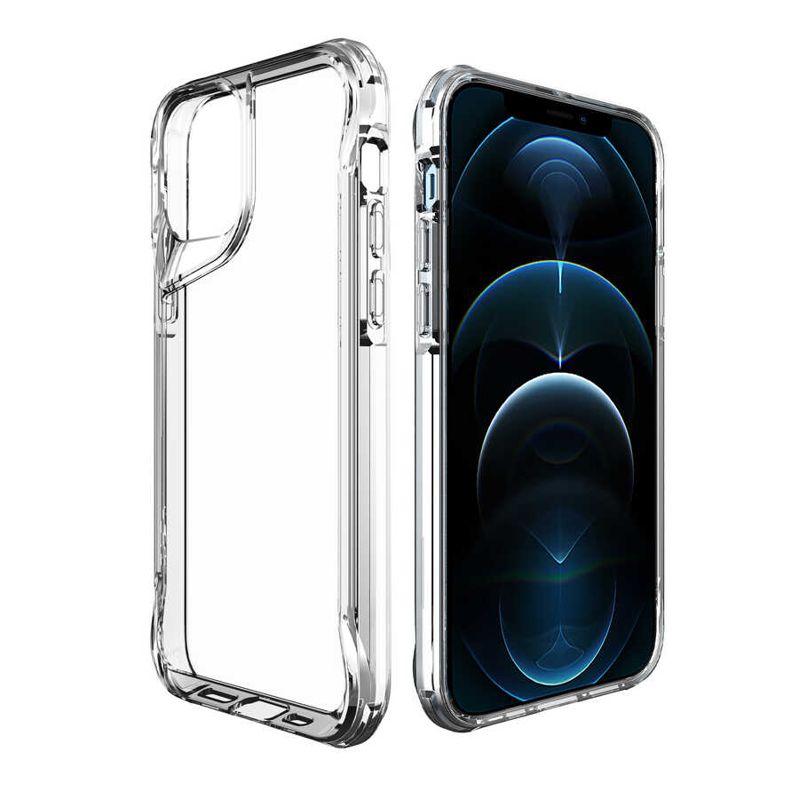 Apple iPhone 12 Pro Max Kılıf Zore T-Max Kapak Renksiz
