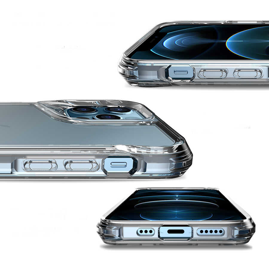 Apple iPhone 12 Pro Max Kılıf Zore T-Max Kapak Renksiz