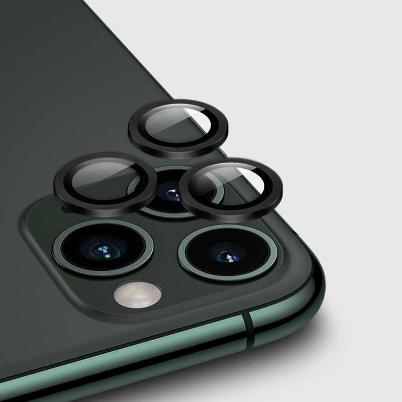 Apple iPhone 12 Pro Max Zore CL-02 Kamera Lens Koruyucu Siyah