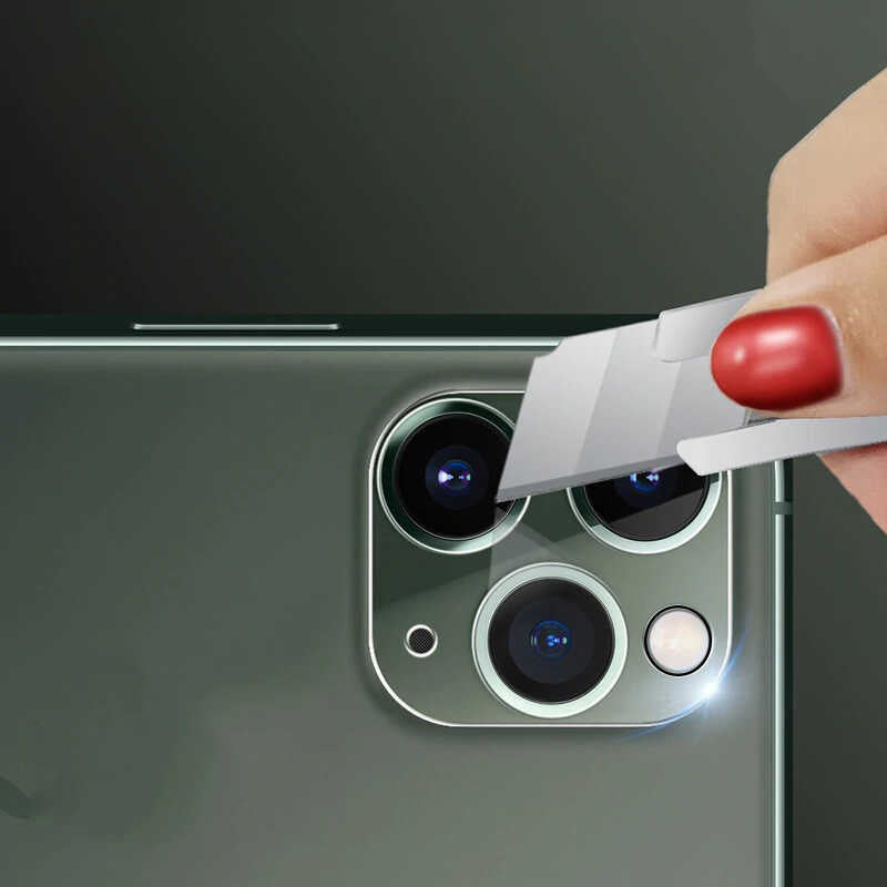 Apple iPhone 12 Pro Max Zore Kamera Lens Koruyucu Cam Film Renksiz