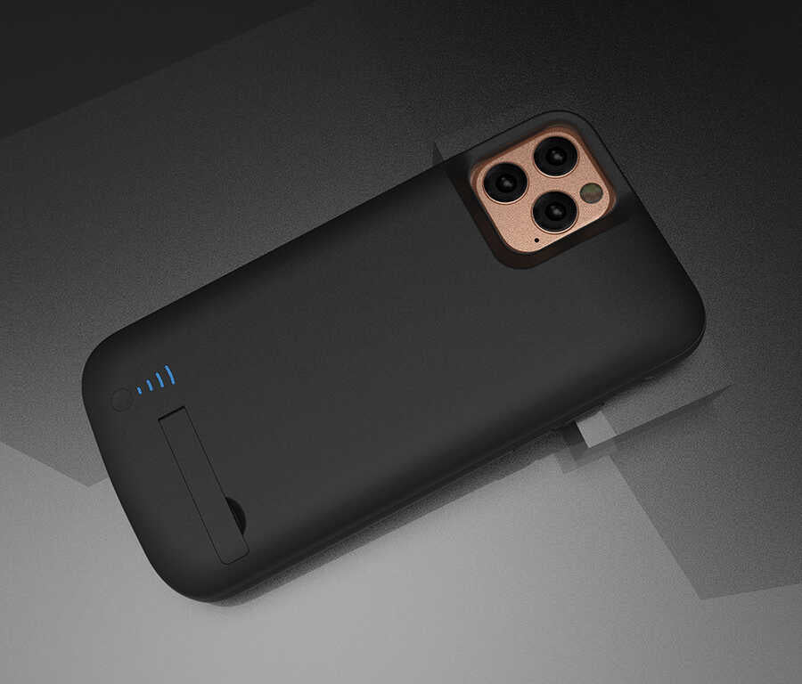 Apple iPhone 12 Pro Max Zore Şarjlı Kılıf Siyah