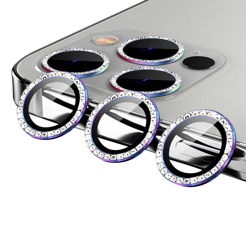 Apple iPhone 12 Pro Zore CL-06 Kamera Lens Koruyucu Gold