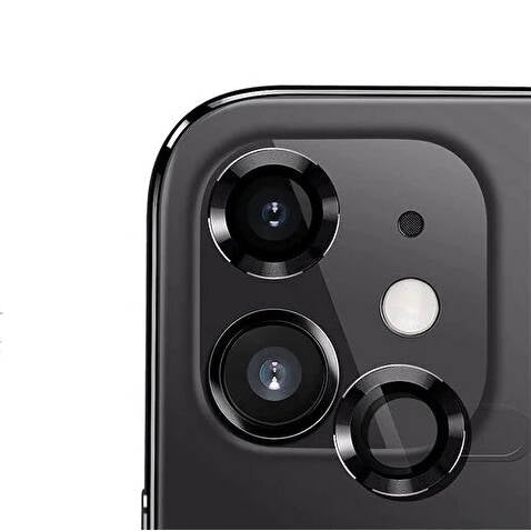 Apple iPhone 12 Zore CL-12 Premium Safir Parmak İzi Bırakmayan Anti-Reflective Kamera Lens Koruyucu Açık Yeşil
