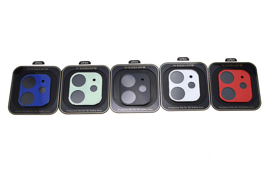 Apple iPhone 12 Zore Kamera Koruyucu Mavi