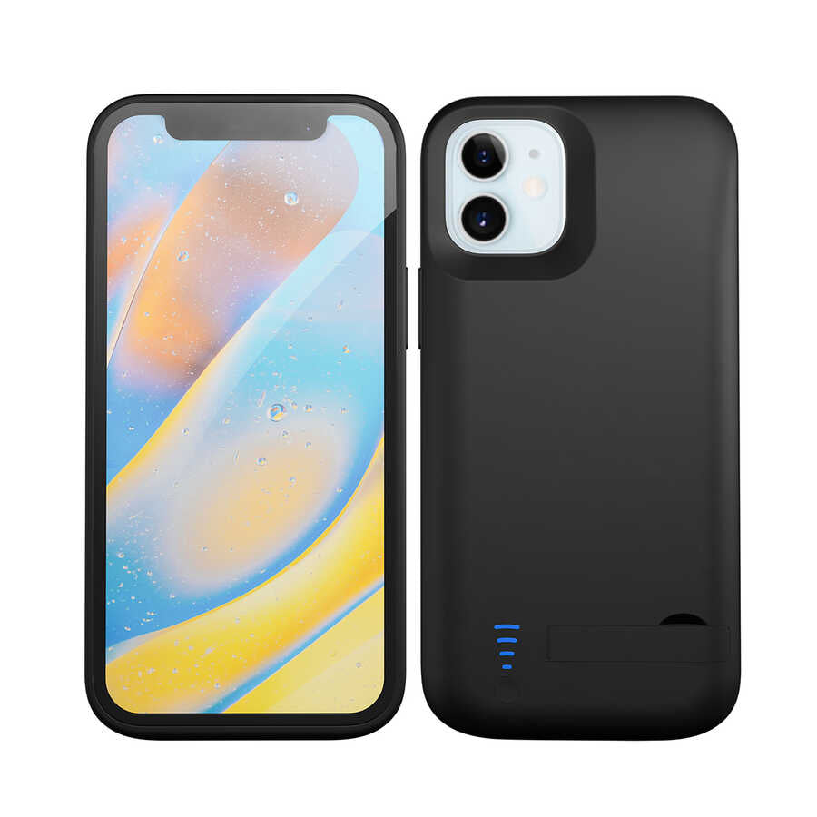 Apple iPhone 12 Zore Şarjlı Kılıf Siyah