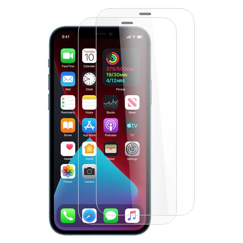Apple iPhone 12 Zore Vox Glass Temperli Ekran Koruyucu Renksiz