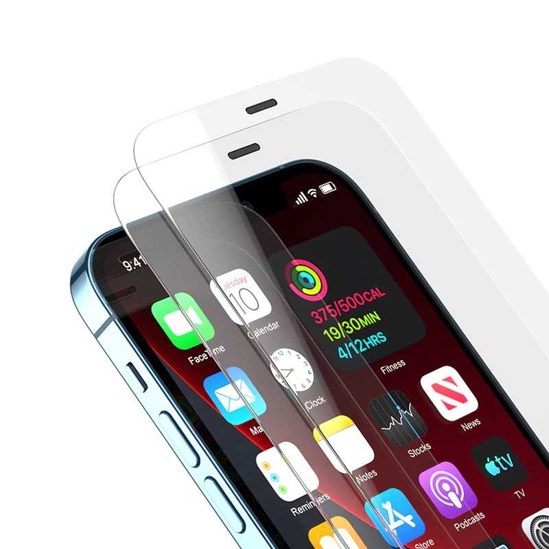 Apple iPhone 12 Zore Vox Glass Temperli Ekran Koruyucu Renksiz