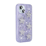Apple iPhone 13 Kılıf Airbagli Simli Arka Yüzey Zore Işıltı Silikon Kapak Beyaz-Kalp