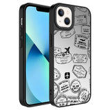 Apple iPhone 13 Kılıf Aynalı Desenli Kamera Korumalı Parlak Zore Mirror Kapak Seyahat
