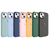 Apple iPhone 13 Kılıf Buzlu Sert PC Zore May Kapak Mavi