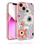 Apple iPhone 13 Kılıf Desenli Kamera Korumalı Parlak Zore Nora Kapak NO2