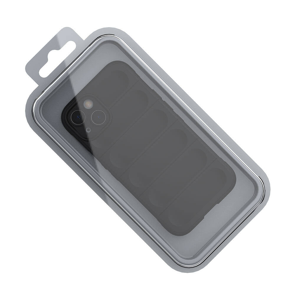Apple iPhone 13 Kılıf Esnek TPU Oyuklu Arka Yüzey Tasarımlı Zore Etnik Silikon Kapak Lacivert