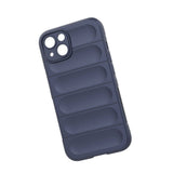 Apple iPhone 13 Kılıf Esnek TPU Oyuklu Arka Yüzey Tasarımlı Zore Etnik Silikon Kapak Lacivert