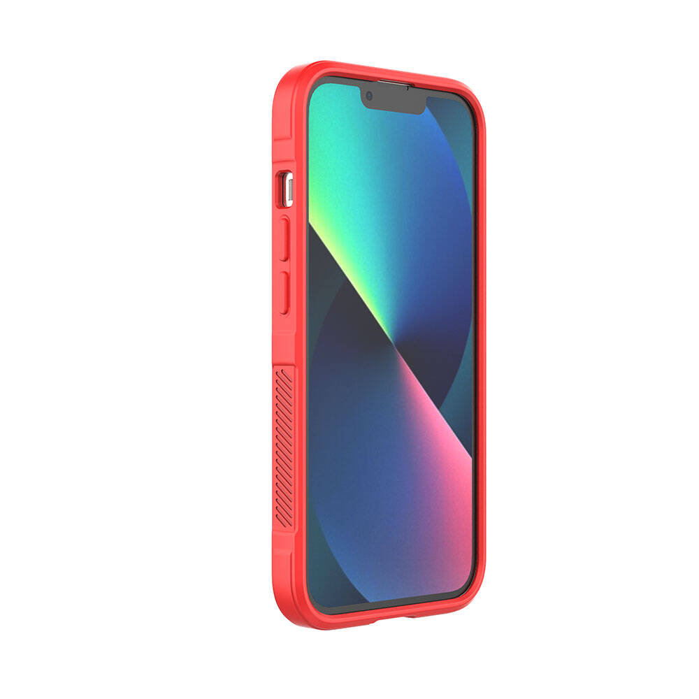 Apple iPhone 13 Kılıf Esnek TPU Oyuklu Arka Yüzey Tasarımlı Zore Etnik Silikon Kapak Lacivert