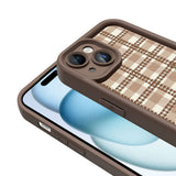 Apple iPhone 13 Kılıf Kamera Korumalı Baskılı Arka Yüzey Zore Klas Kapak Açık Kahve