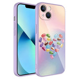 Apple iPhone 13 Kılıf Kamera Korumalı Desenli Sert Silikon Zore Epoksi Kapak NO1