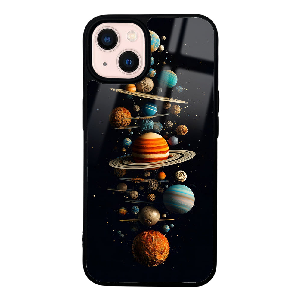 Apple iPhone 13 Kılıf Kamera Korumalı Desenli Lusi Kapak Gezegen