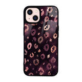Apple iPhone 13 Kılıf Kamera Korumalı Desenli Zore Lusi Kapak Pembe Leopar