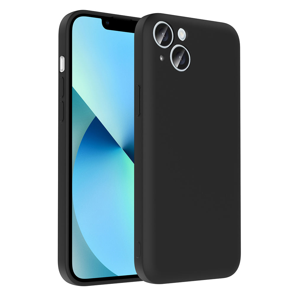 Apple iPhone 13 Kılıf Kamera Korumalı Kartlık Hazneli Zore Vitra Kapak Gri