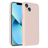 Apple iPhone 13 Kılıf Kamera Korumalı Kartlık Hazneli Zore Vitra Kapak Pembe