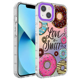 Apple iPhone 13 Kılıf Kamera Korumalı Renkli Desenli Sert Silikon Zore Korn Kapak NO11
