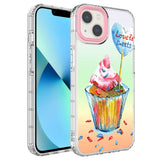 Apple iPhone 13 Kılıf Kamera Korumalı Renkli Desenli Sert Silikon Zore Korn Kapak NO15