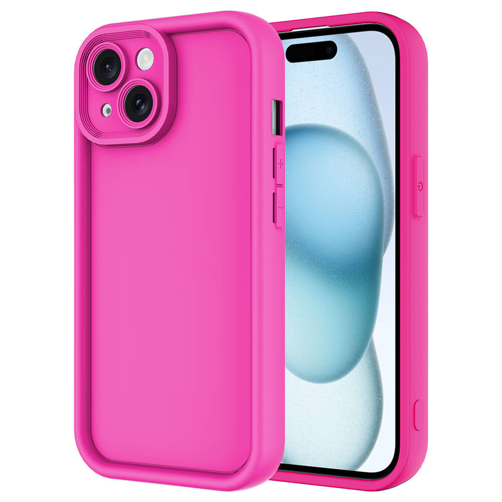 Apple iPhone 13 Kılıf Kamera Korumalı Zore Ananas Kapak Koyu Yeşil