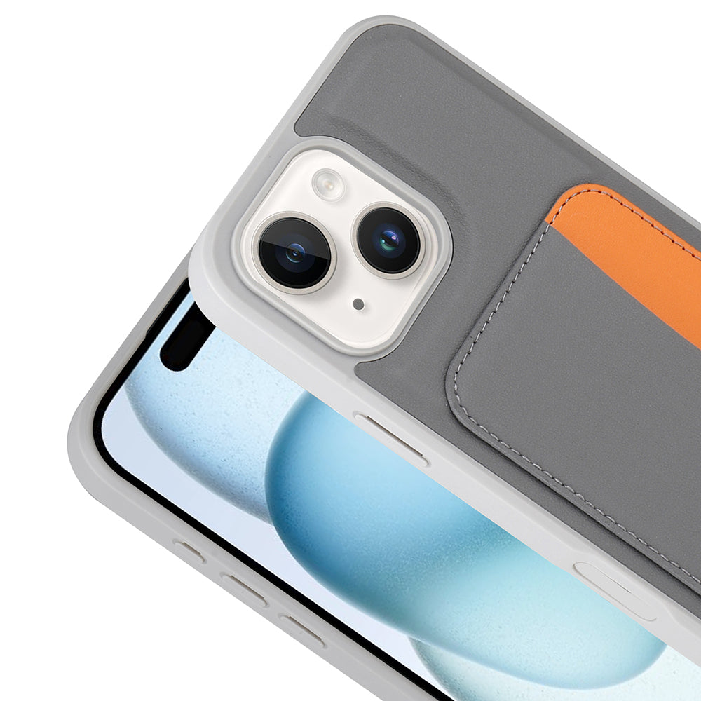 Apple iPhone 13 Kılıf Kartlıklı Zore X-Kart Silikon Kapak Lacivert