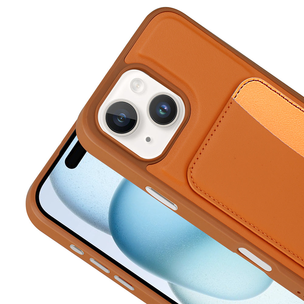 Apple iPhone 13 Kılıf Kartlıklı Zore X-Kart Silikon Kapak Lacivert