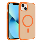 Apple iPhone 13 Kılıf M-safe Şarj Özellikli Babet Kapak Gri
