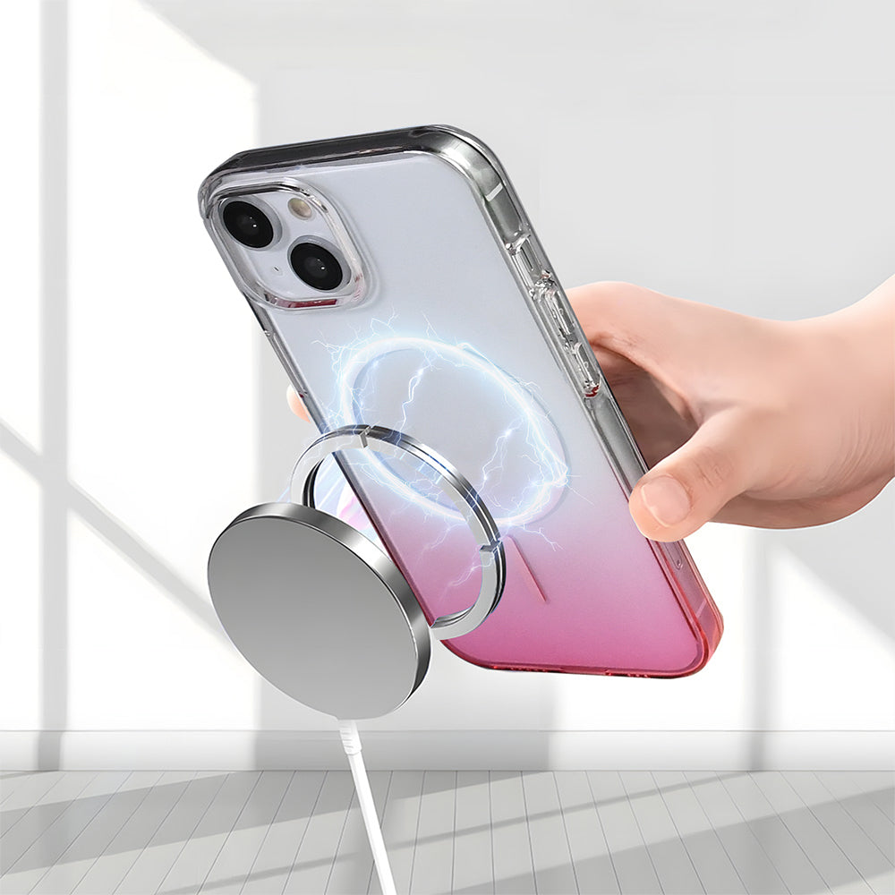 Apple iPhone 13 Kılıf M-Safe Şarj Özellikli Zore Septik Silikon Kapak Turkuaz