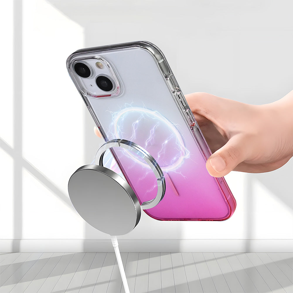 Apple iPhone 13 Kılıf M-Safe Şarj Özellikli Zore Septik Silikon Kapak Turkuaz