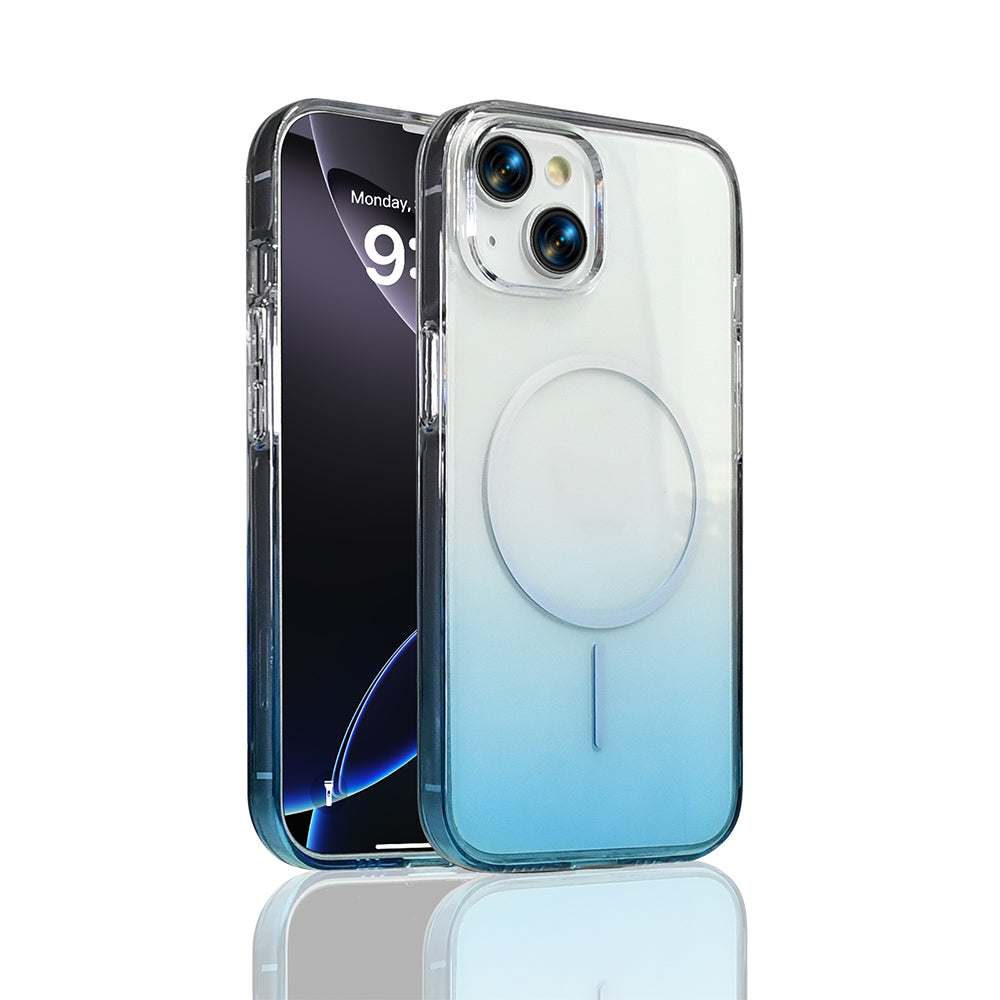 Apple iPhone 13 Kılıf M-Safe Şarj Özellikli Zore Septik Silikon Kapak Turuncu