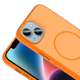 Apple iPhone 13 Kılıf M-safe Şarj Özellikli Zore Tea Kapak Lacivert