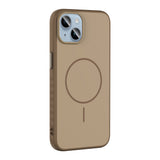 Apple iPhone 13 Kılıf M-safe Şarj Özellikli Zore Tea Kapak Gold