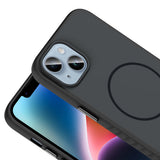 Apple iPhone 13 Kılıf M-safe Şarj Özellikli Zore Tea Kapak Gold