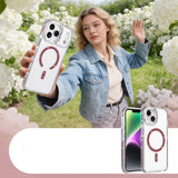 Apple iPhone 13 M-safe Şarj Özellikli Tera Silikon Kılıf Mürdüm