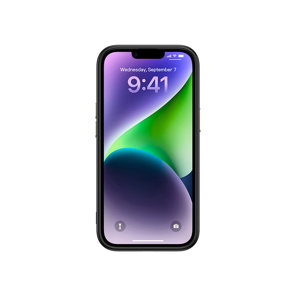 Apple iPhone 13 Kılıf M-safe Şarj Özellikli Karbon Fiber Görünümlü Zore Antina Kapak Mavi