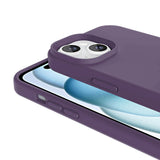 Apple iPhone 13 Kılıf M-safe Şarj Özellikli Sıvı Teknolojili Silinebilir Sert Zore Kivi Kapak Siyah
