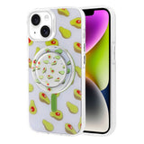 Apple iPhone 13 Kılıf M-safe Şarj Özellikli Tak-Çıkar Pop Soketli Zore Tiktok Kapak Pembe Koyu