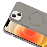 Apple iPhone 13 Kılıf M-safe Şarj Özellikli Zore Ruby Sert Kapak Siyah