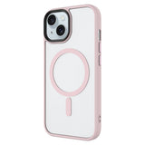 Apple iPhone 13 Kılıf Mat Arka Yüzey Wireless Şarj Özellikli Zore Flet M-safe Kapak Mavi