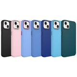 Apple iPhone 13 Kılıf Metal Çerçeve ve Buton Tasarımlı Silikon Zore Luna Kapak Siyah